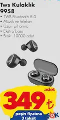 PİRANHA 9958 TWS BLUETOOTH KULAKLIK